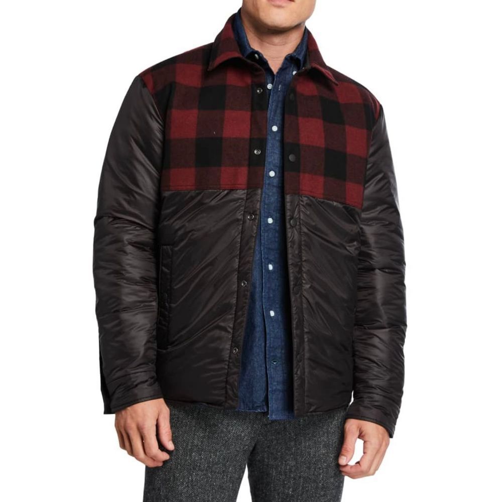 WOOLRICH x Bergdorf Goodman Mens
Men's Rowland Reversible Quilted Shirt Jacket L